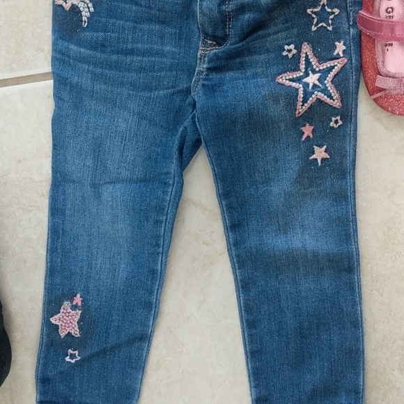 Girls 18-24m ballerina star pink jeans shirt shoes - Picture 4 of 8